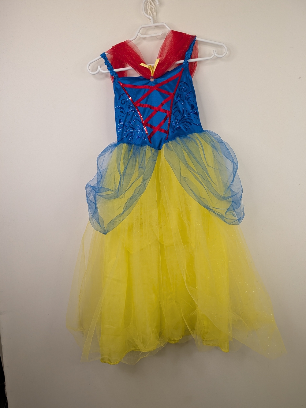 Kids Princess Costume Dress in Blue, Yellow and Red - Brand